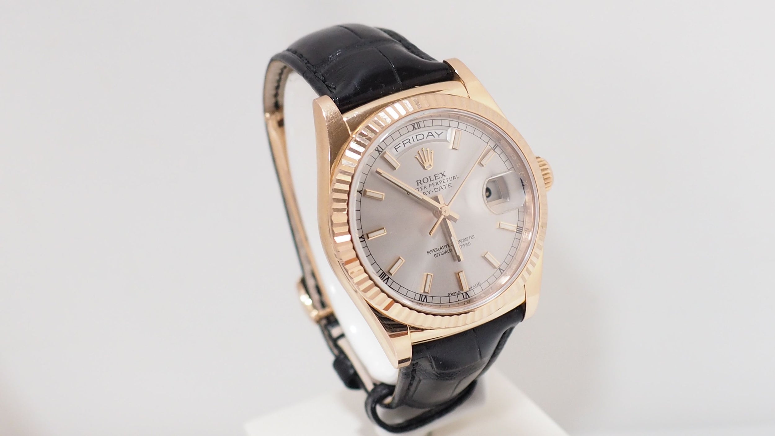 Montre Rolex Day-Date 36 or rose