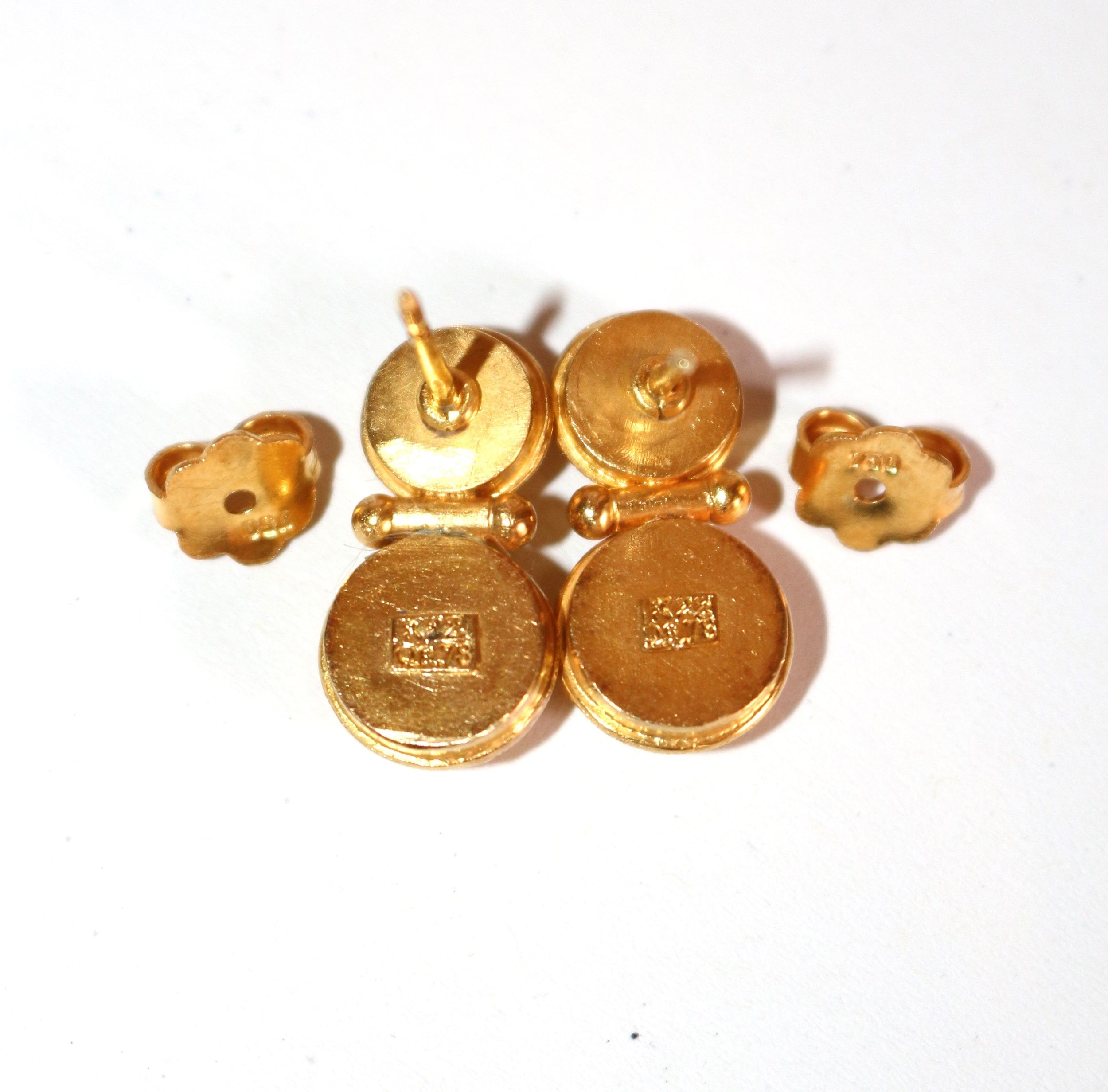 22 Karat Greek Gold Earrings