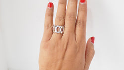 C Cartier collection ring in white gold and diamonds 
