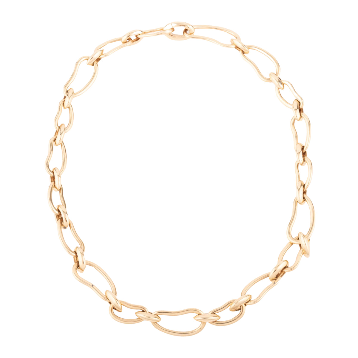 Pomellato yellow gold necklace and bracelet Paisley model