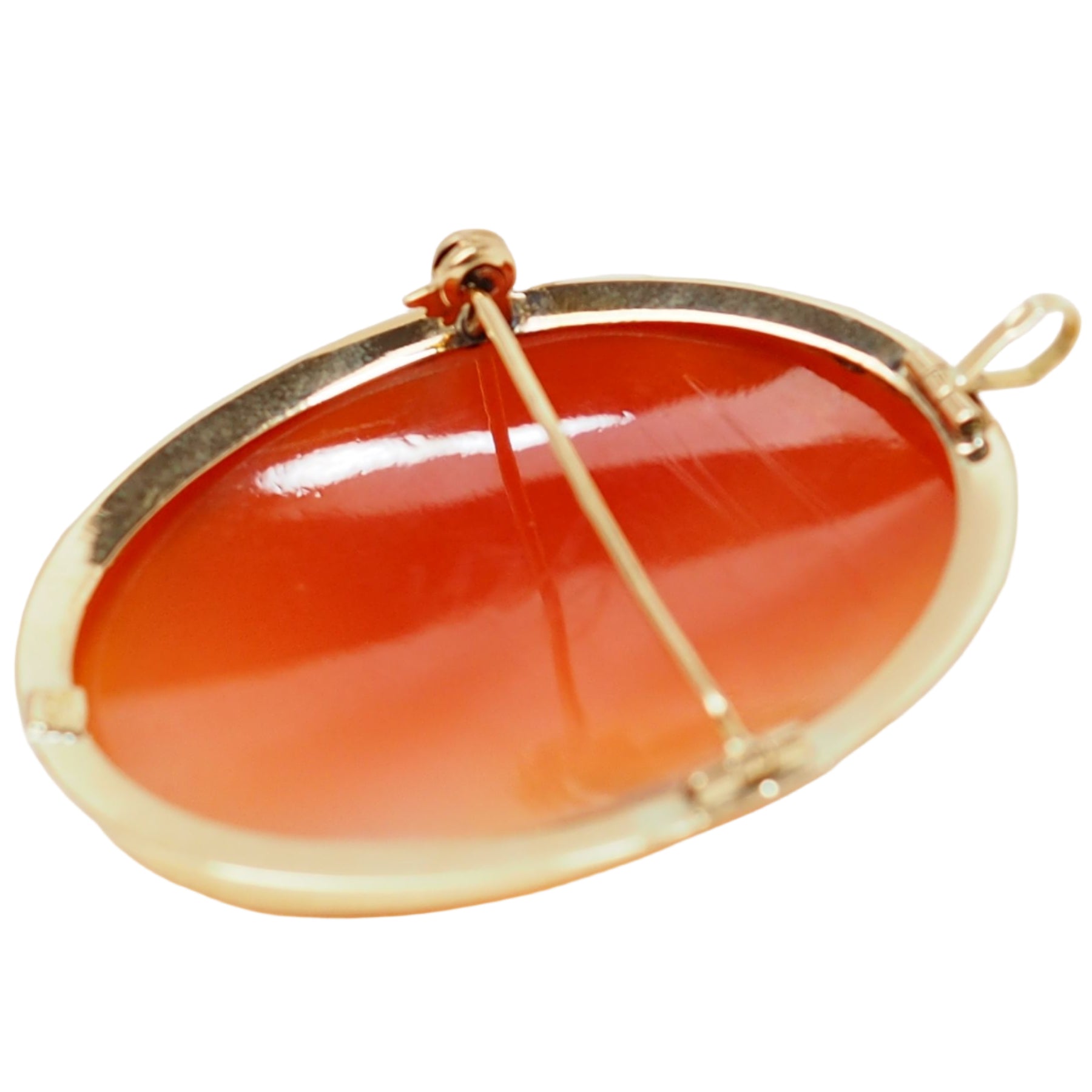 Broche Camée En Or Jaune