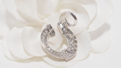 White gold and diamond earrings 