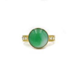 Bague - Jadéite et Diamants