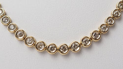 Collier rivière en or jaune et diamants