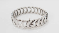 Collection C de Cartier bracelet in white gold and diamonds 