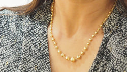 Marseille necklace in yellow gold 