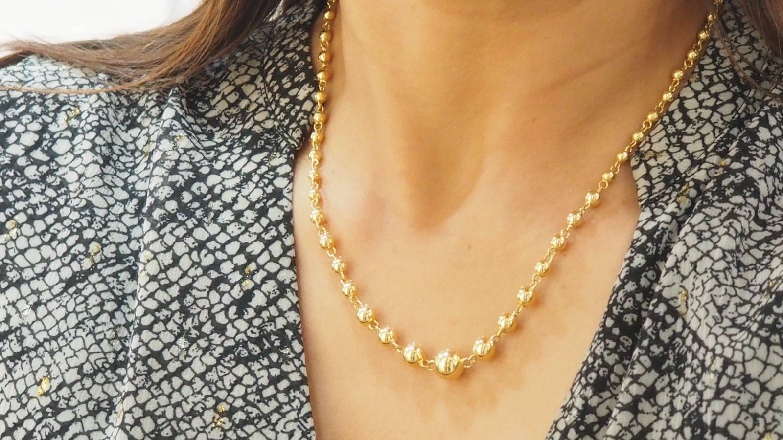 Marseille necklace in yellow gold 