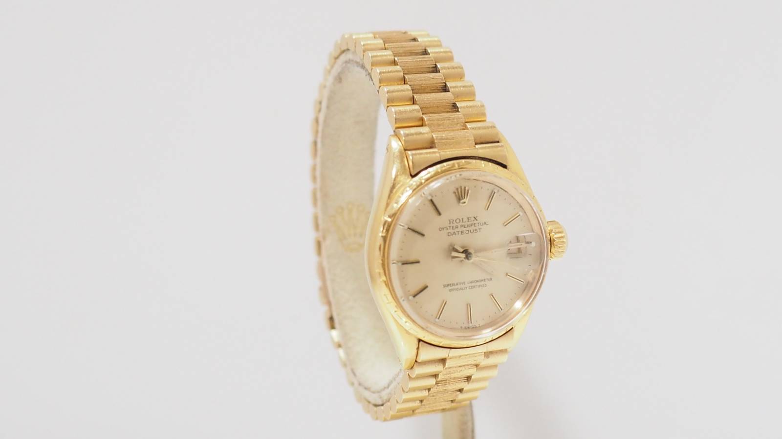 Montre Rolex Lady Oyster Perpetual en or jaune 18kt