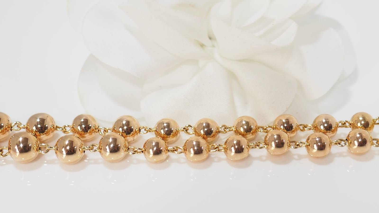 Marseille necklace in pink gold 