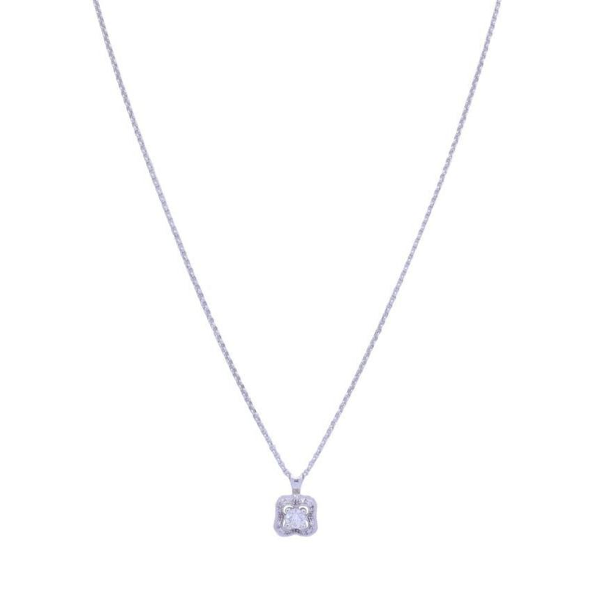 Collier MAUBOUSSIN Chance of love N°2 en or blanc et diamants