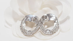 White gold and diamond earrings 