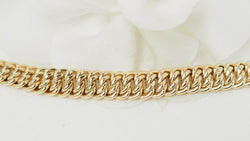 Bracelet Maille Américaine En Or Jaune