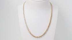 Collier rivière en or jaune et diamants