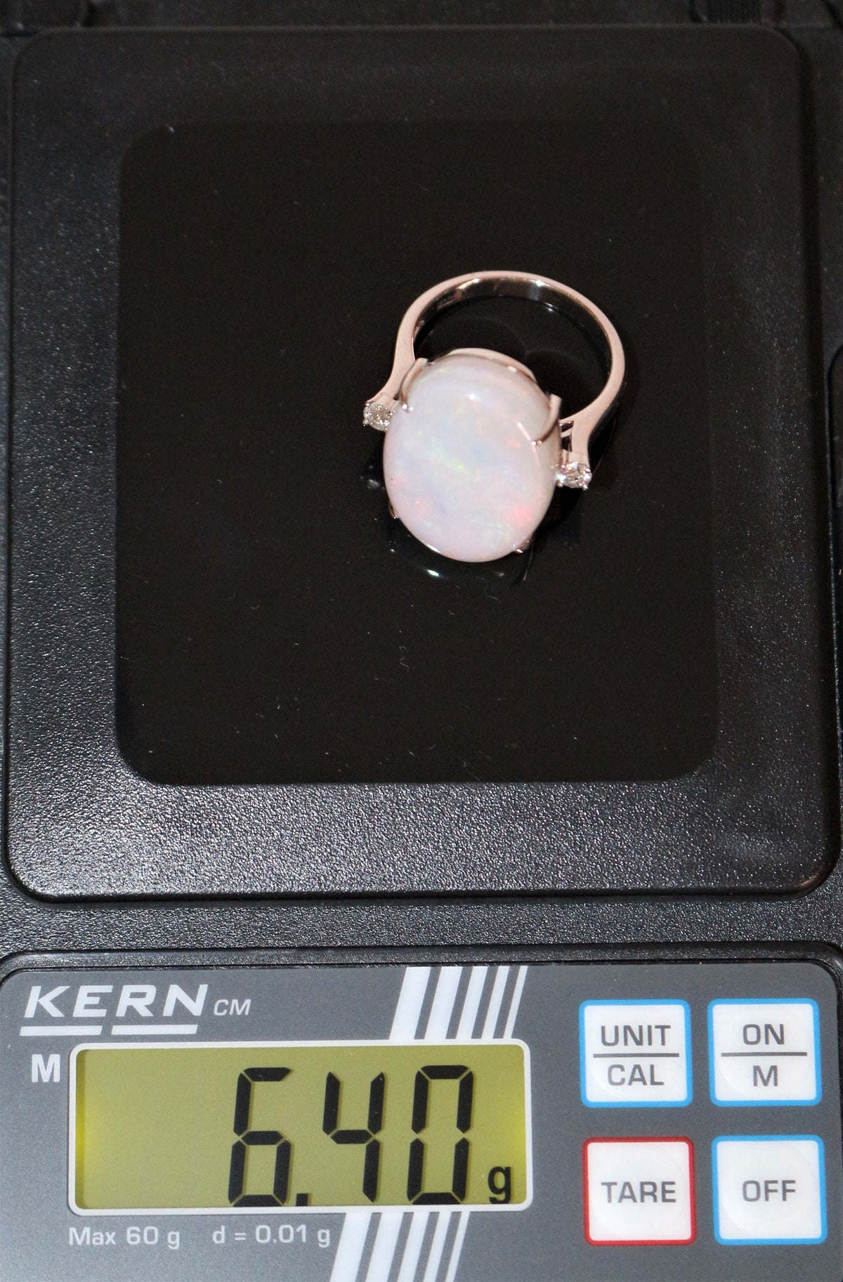 Australian White Opal Cocktail Ring