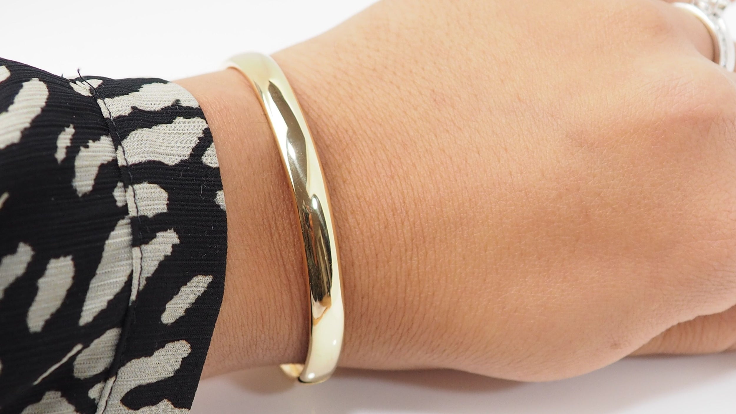 Bracelet Jonc flexible en or jaune