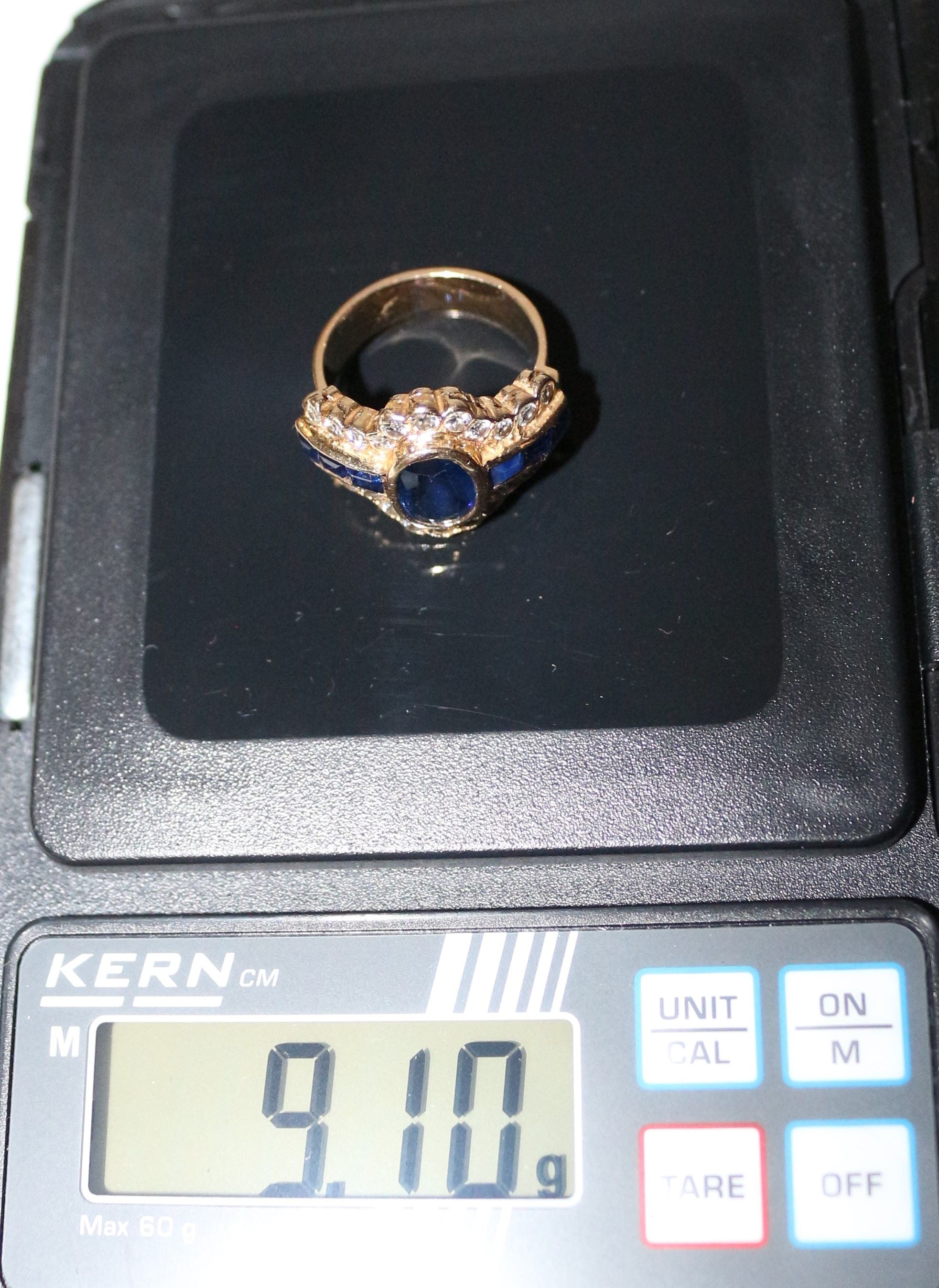 Sapphire And Diamond Ring