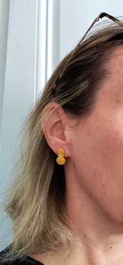 Boucles d'Oreilles En Or Grec 22 Carats