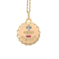 Médaille Amour Augis en or, Plus qu’hier moins que demain, A.Augis - ca 1960 - Castafiore