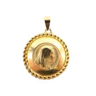Médaille religieuse de la Sainte Vierge Marie de profil - Castafiore