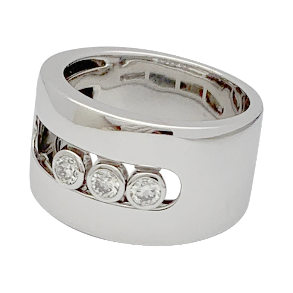 Messika ring, "Move", white gold, diamonds
