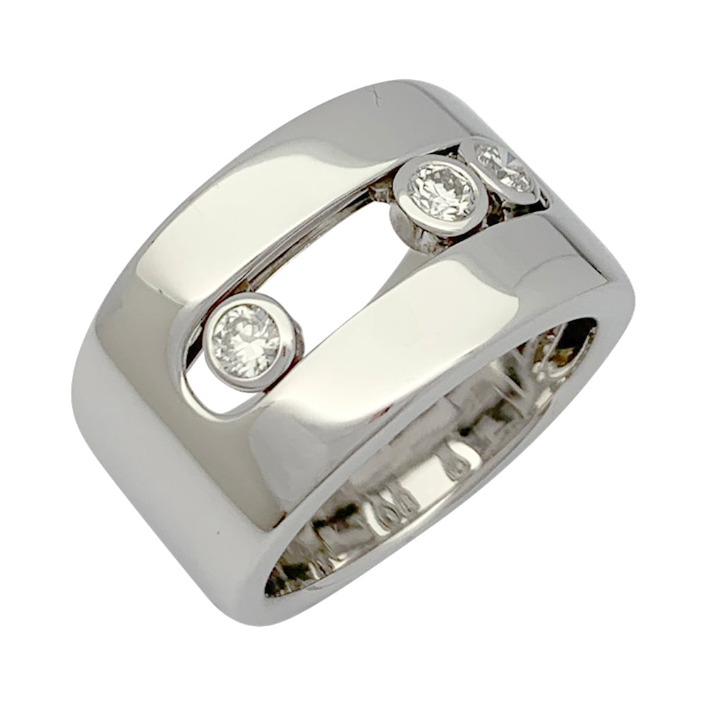 Messika ring, "Move", white gold, diamonds
