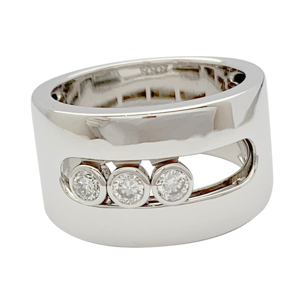 Messika ring, "Move", white gold, diamonds