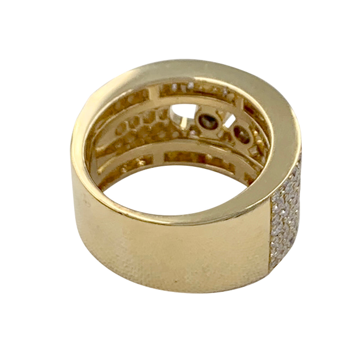 Messika ring, “Move Joaillerie Pavée”, yellow gold, diamonds