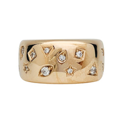 Pomellato ring, "Iconica", pink gold, diamonds