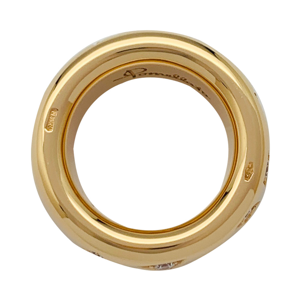 Pomellato ring, "Iconica", pink gold, diamonds