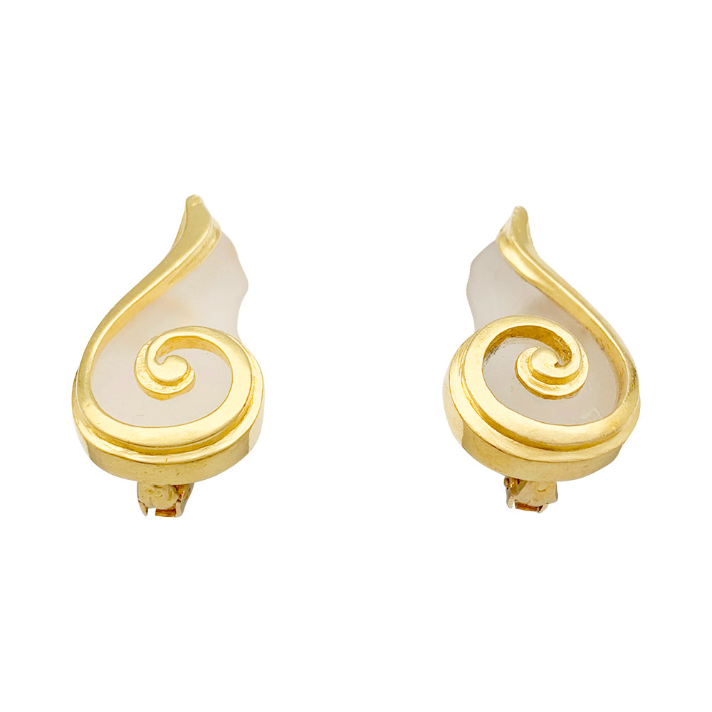 Lalaounis rock crystal earrings