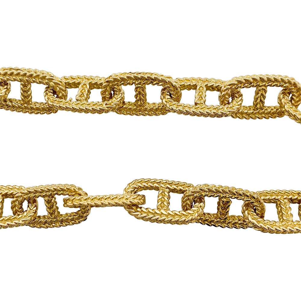Bracelet or jaune, maille marine