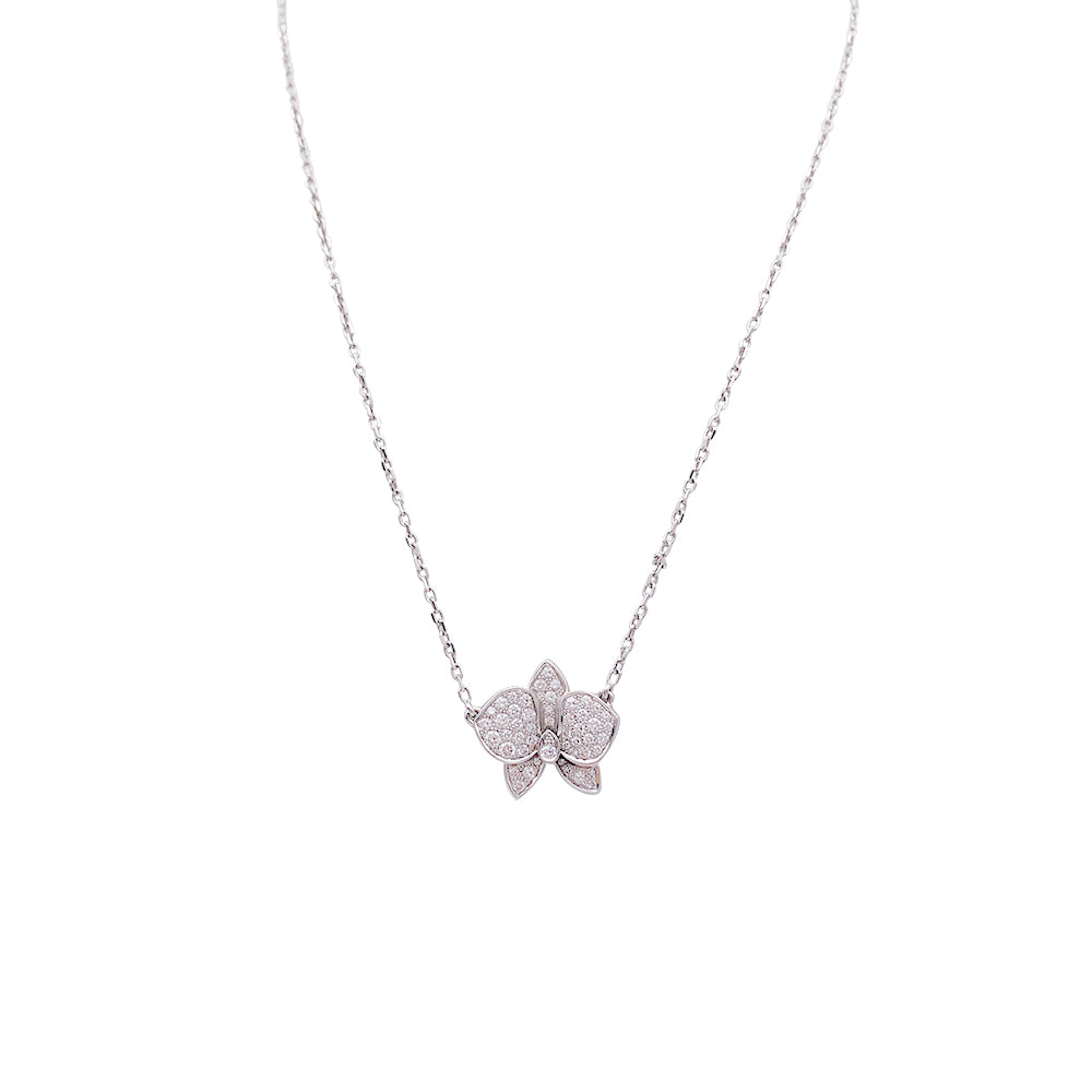 Cartier necklace, “Caresse d’Orchidées”, white gold, diamonds