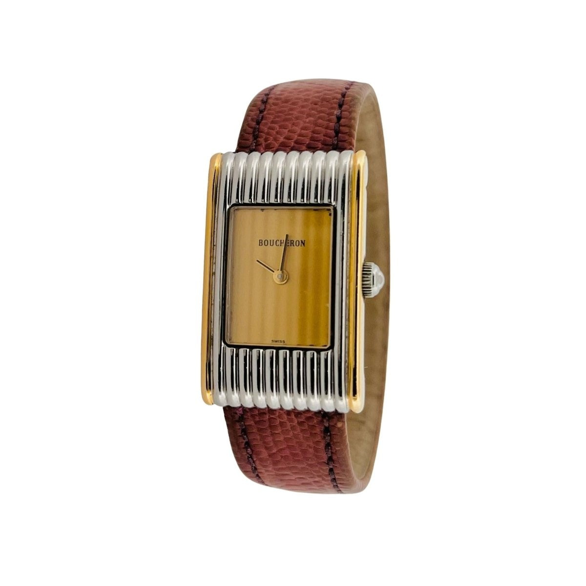 Montre BOUCHERON en acier et or jaune - Castafiore
