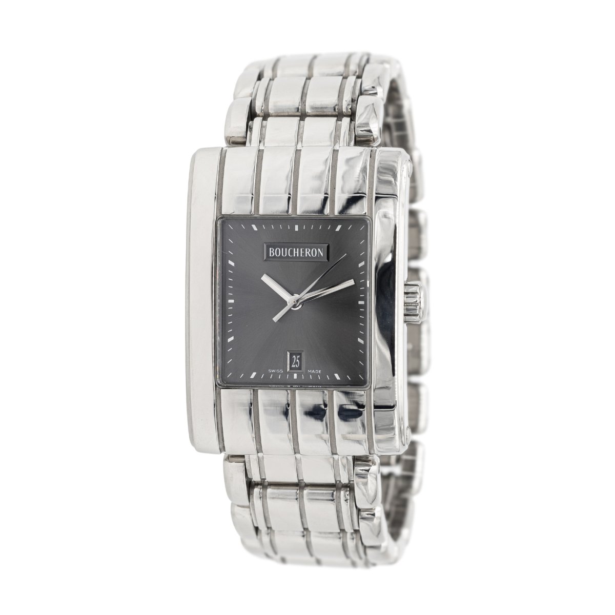 Bracelet Maillons Acier Boucheron Reflet - Largeur 18mm, Pour Montre (Neuf Avec étiquettes)