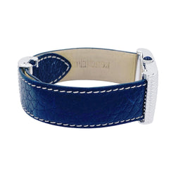 Montre Boucheron, "Reflet", acier, cuir. - Castafiore