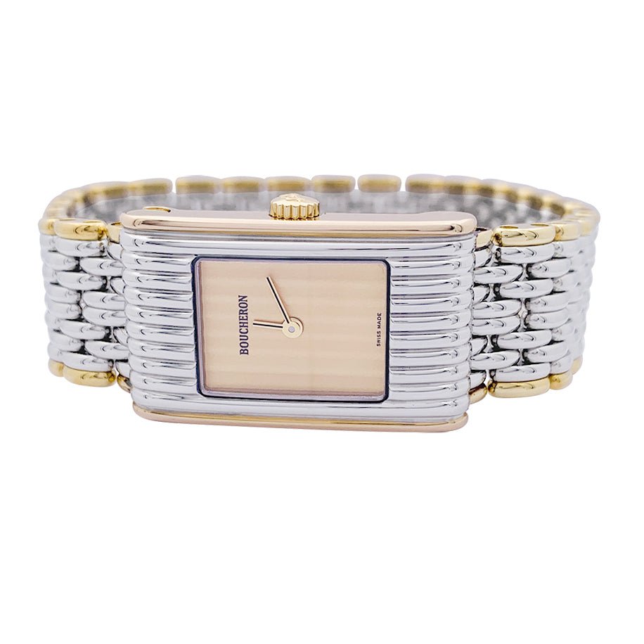 Montre BOUCHERON "Reflet" en or jaune et acier MM - Castafiore
