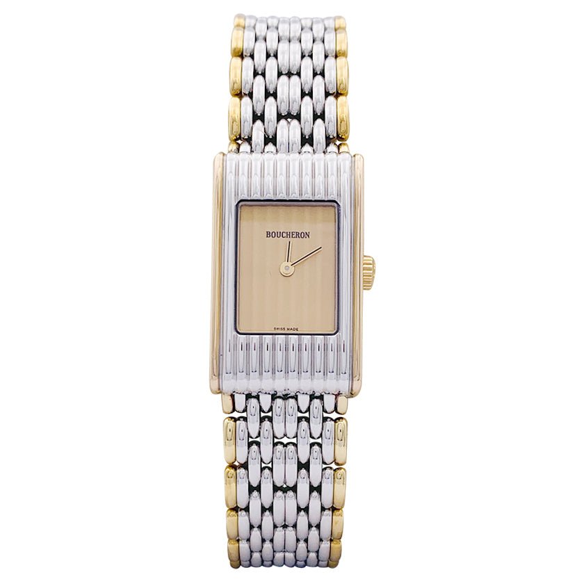 Montre BOUCHERON "Reflet" en or jaune et acier MM - Castafiore