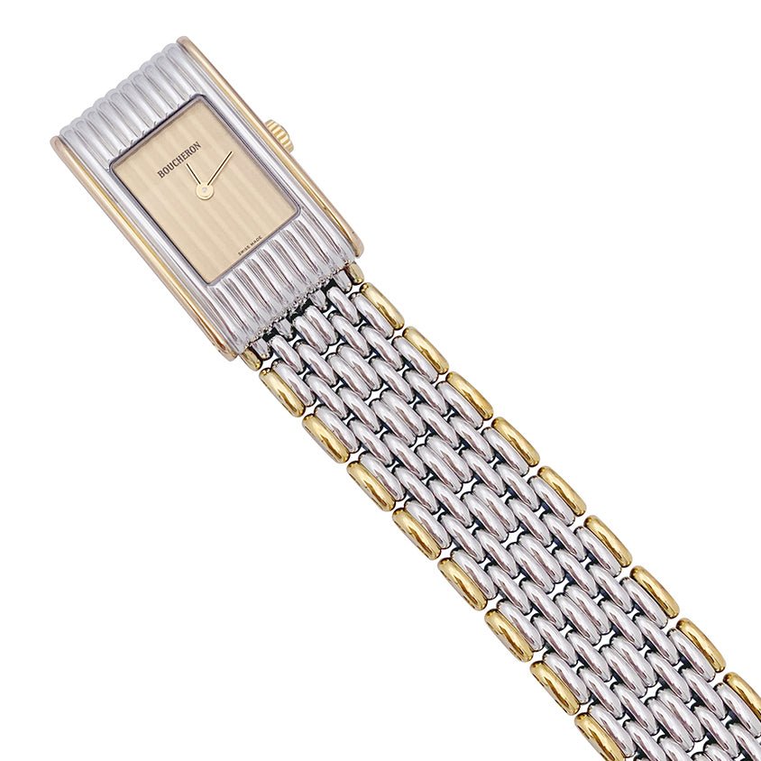Montre BOUCHERON "Reflet" en or jaune et acier MM - Castafiore