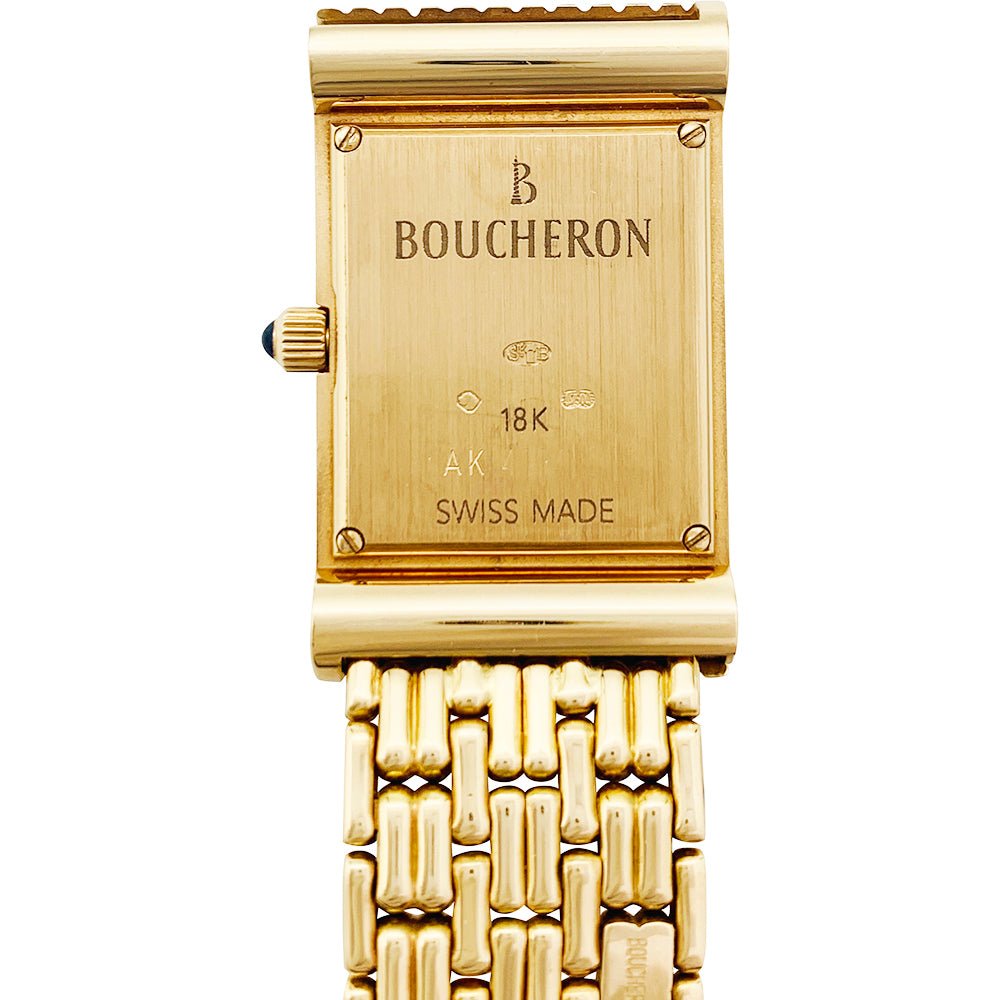 Montre Boucheron "Reflet" or jaune et diamants. - Castafiore
