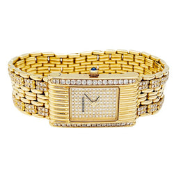Montre Boucheron "Reflet" or jaune et diamants. - Castafiore
