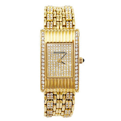 Montre Boucheron "Reflet" or jaune et diamants. - Castafiore