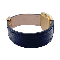 Montre Cartier, "Ceinture", or jaune, cuir. - Castafiore