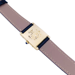 Montre CARTIER "Must de Cartier" en argent, plaqué or et cuir - Castafiore