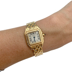 Montre Cartier, "Panthère", or jaune. - Castafiore