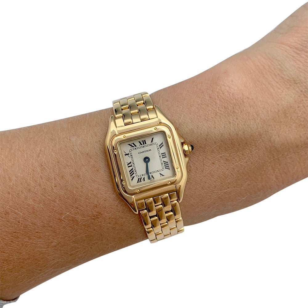 Montre Cartier, "Panthère", or jaune. - Castafiore