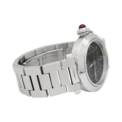 Montre CARTIER "Pasha" en acier et tourmaline - Castafiore