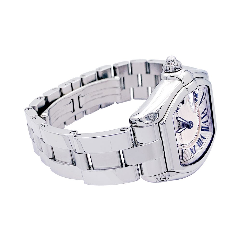 Montre CARTIER "Roadster", acier sur acier. - Castafiore