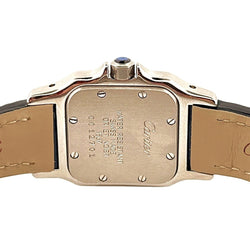 Montre CARTIER "Santos" en or jaune, acier et cuir - Castafiore