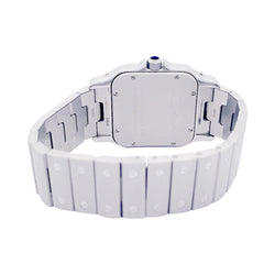 Montre Cartier "Santos Galbée", acier. - Castafiore