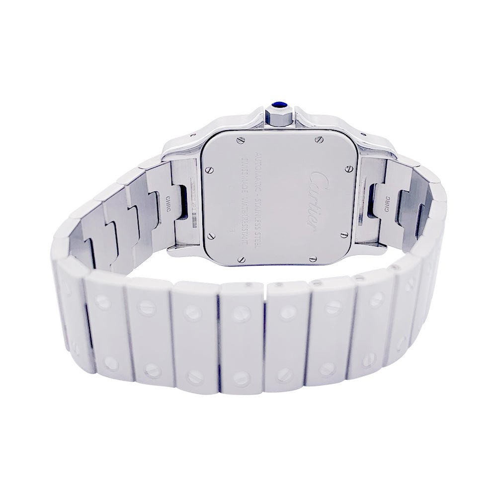 Montre Cartier "Santos Galbée", acier. - Castafiore